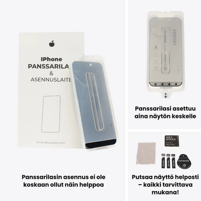 iPhone härdat glas + Installationsset